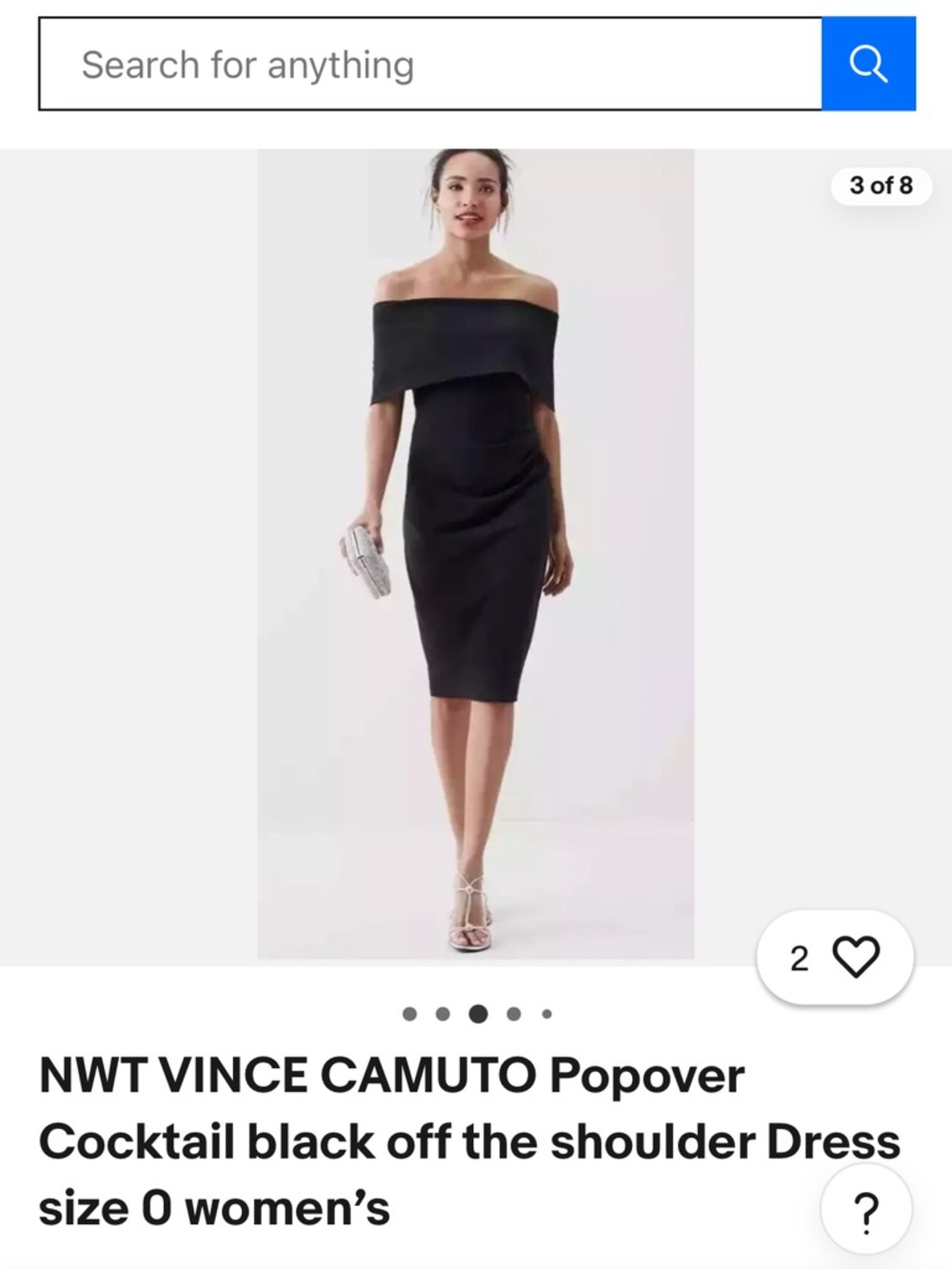 Vince Camuto One-Shoulder Black Cocktail Dress — Elegant Draped Silhouette, 12